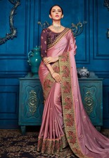 Heavy Indian Pakistani Ethnic Bollywood Designer Wedding Party Wear Saree