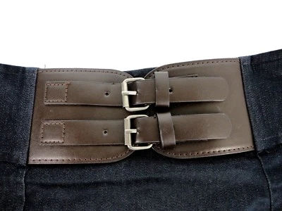 Worthington Mujer Falda Talla 6 Azul Algodón Spandex Poliéster Cuero Cinturones Foto 1 de 4