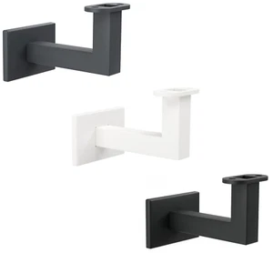 Handlaufhalter LED Holzhandlauf Wand RAL Schwarz Anthrazit Weiß Stahl Wandhalter - Bild 1 von 39