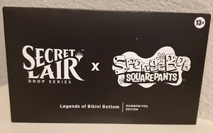 MTG Secret Lair x SpongeBob SquarePants: Legends of Bikini Bottom ~ Rainbow FOIL - Picture 1 of 10