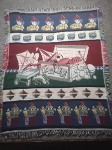 Manta vintage CROWN CRAFTS - caja de juguetes tema guardería infantil 56x46 - Imagen 1 de 11