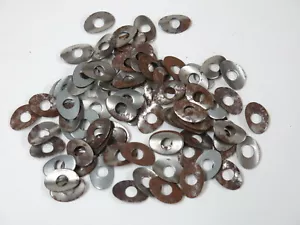 100 pz Ranella Rondella Ovale Nipples Raggi Ruota Bici Bicicletta Moto Vintage - Bild 1 von 1