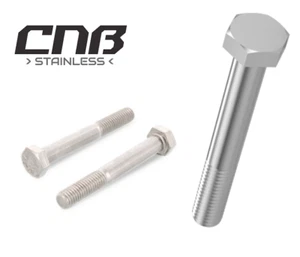 M16 Hexagon Hex Head Bolts Part Threaded Screw Stainless Steel A2 DIN 931 - Picture 1 of 3