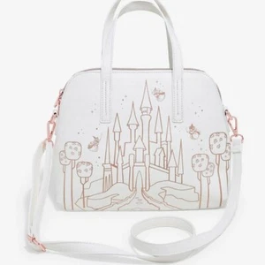 Loungefly Disney Aurora Sleeping Beauty 3 Fairy Godmother Castle Satchel Purse - Picture 1 of 7