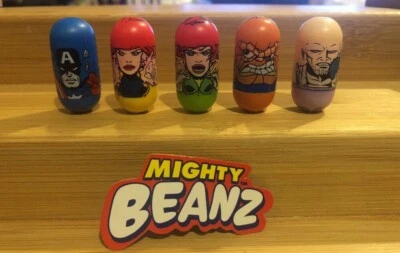 Mighty Beanz Marvel Serie 1 Phoenix Jean Grey Thing Cap America Absorbing Man Foto 1 de 4