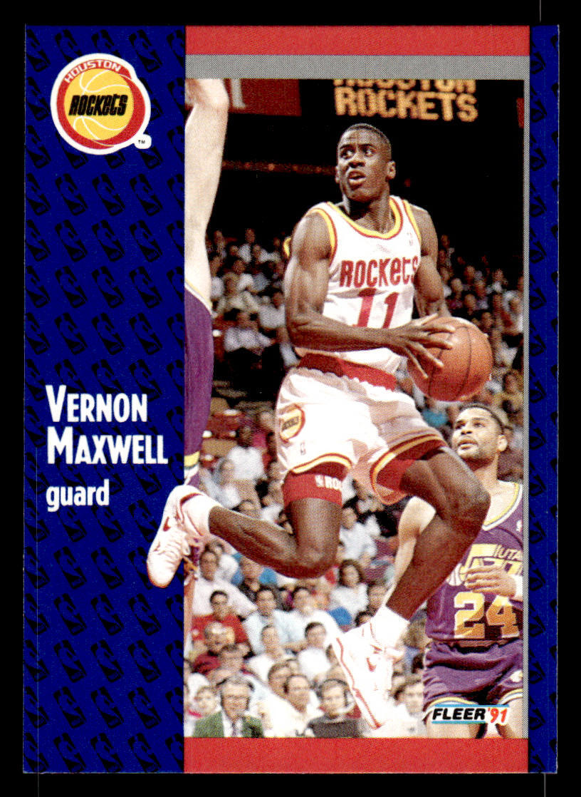 Vernon Maxwell 1991-92 Fleer #76 Houston Rockets