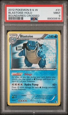 Pokemon TCG Blastoise Holo 2012 Boundaries Crossed 31/149 PSA 9 - Image 1 of 4