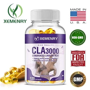 CLA 3000 Softgels - Conjugated Linoleic, Metabolism and Weight Loss Management - Picture 1 of 13