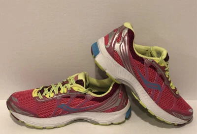 Tênis de corrida feminino Saucony Progrid Ride 5 tamanho 11 rosa azul limão 10156-4 SRC - Imagem 1 de 4