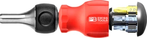 PB SWISS TOOLS 8453.R-30 INSIDER STUBBY RATCHET trinquete de bits con revista + bits NUEVO - Imagen 1 de 2