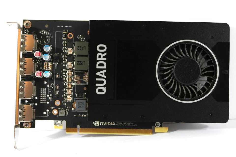 Tarjeta de video de escritorio NVIDIA Quadro P2000 5 GB GDDR5 PCI Express 3,0 x16 Foto 1 de 4