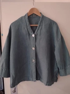 Oska Linen Jacket Size Medium Ligh Green 💚 - Picture 1 of 12