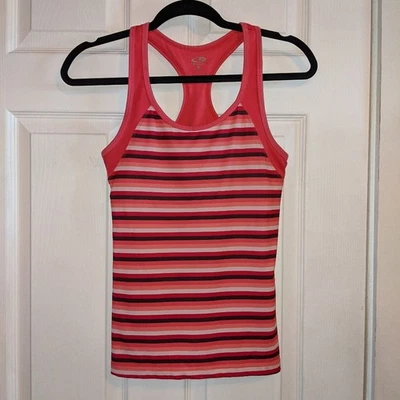 Camiseta sin mangas activa a rayas rosa C9 by Champion para mujer S Foto 1 de 4