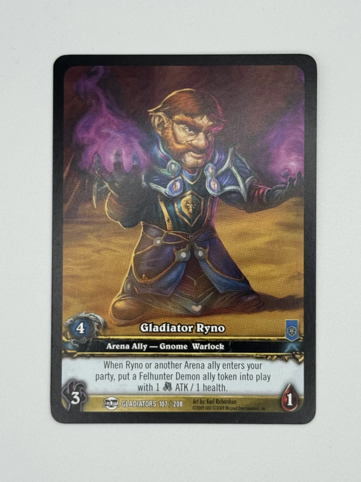World of Warcraft TCG Gladiators 107/208 Extended Art Gladiator Ryno - Image 1 of 1