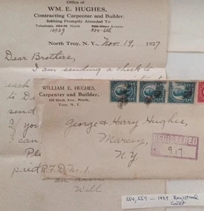 M57# Old Registered Cover / Letter With Fancy Cancel ** Combined Shipping - Picture 1 of 4