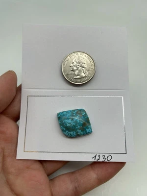 Natural Turquoise with Pyrite Cabochon 4Grams. 21Ct. #1230 - Image 1 of 4