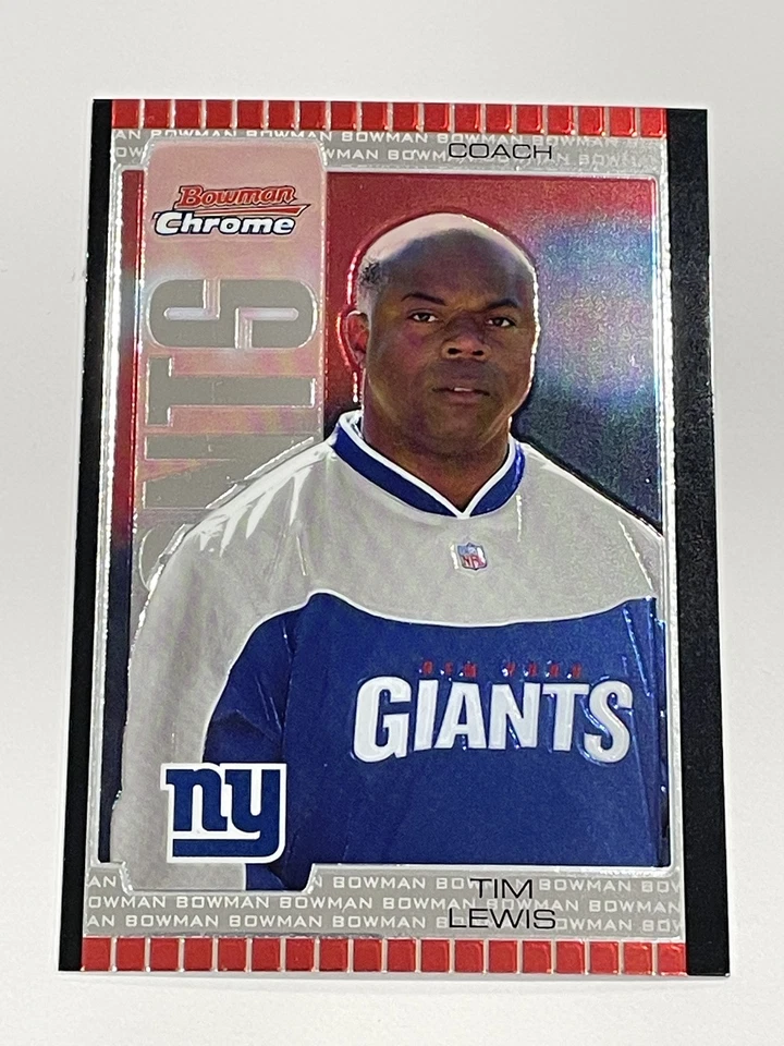2005 Bowman Chrome Football #83 - Tim Lewis - New York Giants - Image 1 of 2