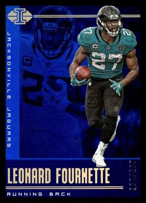 2019 Panini Illusions - Leonard Fournette #16 Trophy Collection Blue /299 - Image 1 of 2