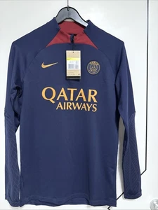 Nike PSG 2022-23 Mens Dri-FIT Strike Drill Top Long Sleeve Zip Blue S - Bild 1 von 10