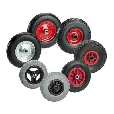 DÖRNER + HELMER GMBH Pannensicheres Rad Kunststoff-/Metallfelge Rollen-/Kugellager 150-400 mm 75-100