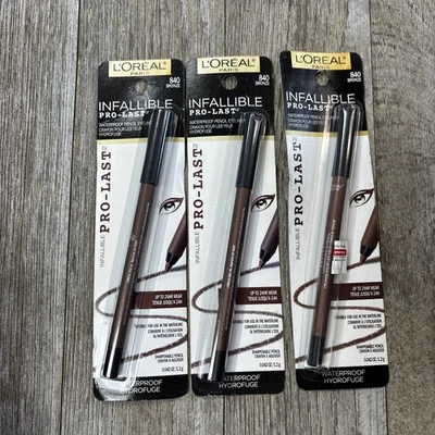 Paquete de 3 Lápiz Delineador de Ojos L'Oreal Paris Infalible Pro-Last Impermeable Bronce Foto 1 de 2