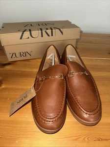 Damen-Halbschuhe Größe 9 Kunstleder, braun, flach, Gummisohle, innen Wildleder. " - Bild 1 von 5