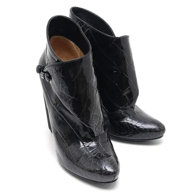 Louis Vuitton Botas Cortas Zapatos EU 35.5 US 5.5 Charol Negro Auténtico Foto 1 de 4