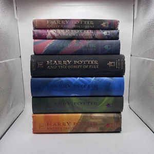 Harry Potter Complete Hardcover Books 1-7 Set American Edition J.K. Rowling - Picture 1 of 22