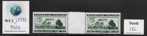 WC1_13599. ITALY: TRIESTE FTT. Gutter pair 1952 25 L FIERA LEVANTE. Sc. 152. MNH - Picture 1 of 1