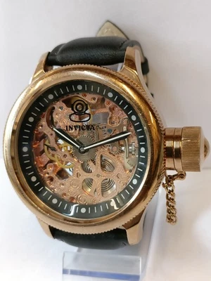 INVICTA SUB-SECOND ОБМОТКА СКЕЛЕТ ЦИФЕРБЛАТ 1090 МУЖСКОЙ РАБОЧИЙ РЕМЕНЬ ПОСЛЕ РЫНКА - Изображение 1 из 4