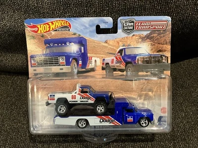 Dodge Macho Power Wagon/Retro Rig Hot Wheels Premium Team Transport 80 Foto 1 de 4