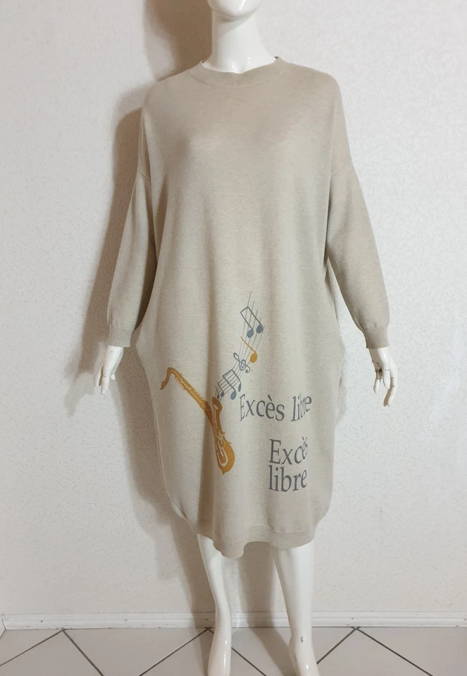Wunderkind sehr weiches 100% Kaschmir Jumper - Kleid Avantgarde Oversize - Bild 1 von 4