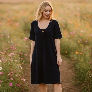 NWOT The Territory Ahead Black Summer Comfort Midi Dress Capsule Women’s XL - Picture 1 of 7
