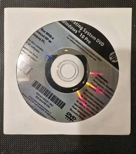 New HP Compaq Windows 10 Pro Operating System Reinstallation DVD NO PRODUCT KEY - Picture 1 of 2