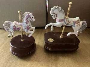 VTG Carousel Collection 2nd Edition Horse Music Box Works Moves & Music Box - Picture 1 of 15