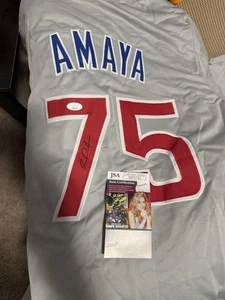 Miguel Amaya Signed Jersey JSA COA Chicago Cubs Auto Top Prospect Autograph! - Picture 1 of 2