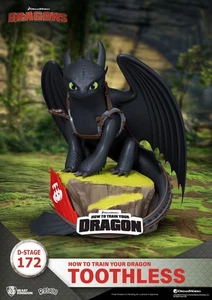 How To Train Your Dragon D-Stage PVC Diorama toothless Statue 14 cm - Picture 1 of 7