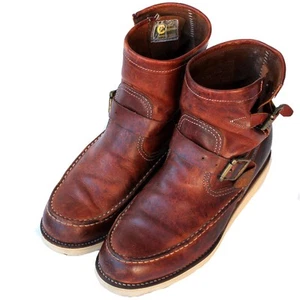 Botas CHIPPEWA Botas de Ingeniero Moc Puntera Cuero Marrón Talla 7.5E - Imagen 1 de 9