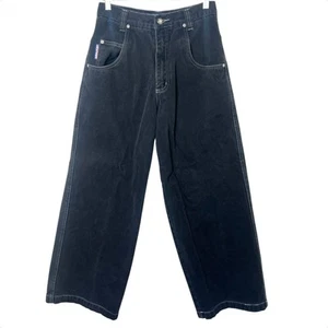 Vintage BREAKDOWN 90s Rave Skater Wide Leg Baggy Denim Jeans Sz 31 - Picture 1 of 9