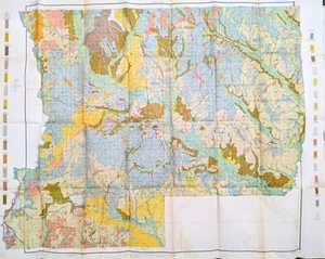 1907 WINN PARISH - LOUISIANA Karte ORIGINAL (37X31) LARGE - WINNFIELD - DODSON - Bild 1 von 5