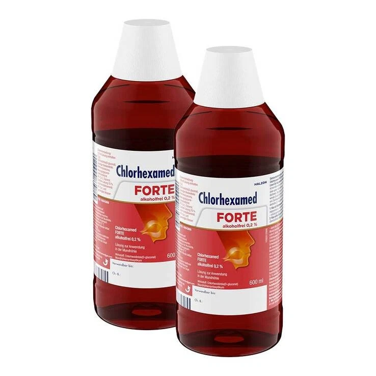 Chlorhexamed FORTE alkoholfrei 0,2 % Mundspülung, antibakteriell · 2x600 ml · PZ