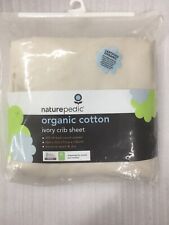 Naturepedic Organic Cotton Crib Sheet - Ivory - Machine Wash & Dry - 28”x52” NEW