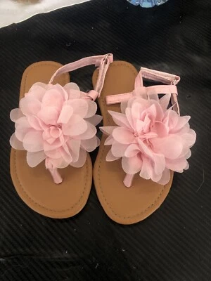 Sandalias Swiggles para niños pequeños rosa con flores talla (M 7/8) S-006 Foto 1 de 2