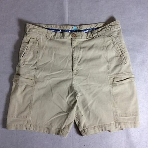 Pantalones Cortos Carga Tommy Bahama Para Hombre Talla 38 Beige Informales Bolsillos Elastizados 9 pulgadas Entrepierna - Imagen 1 de 12