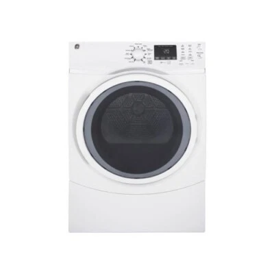 GE GFD45ESSMWW 27" White Front Load Electric Dryer NIB #112536 - Image 1 of 3