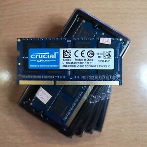 SODIMM PC3L-12800 DDR3L-1600 8 Gb 204 pin Crucial Nuevo a estrenar