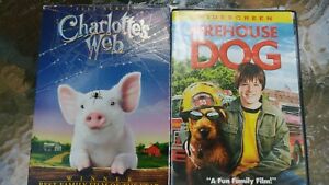 Lot of 2 DVDs Charlotte's Web and Firehouse Dog