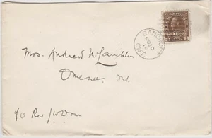 Canada   MR4 Admiral, BANCROFT, ONT. 1916. to Omemee  - Bild 1 von 2