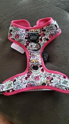 Arnés ajustable para perros Disney Sassy Woof Minnie Mouse talla mediana TOTALMENTE NUEVO Foto 1 de 4