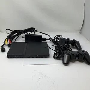 Playstation 2 Slim Console Set With 2 Controller Bundle - Picture 1 of 20